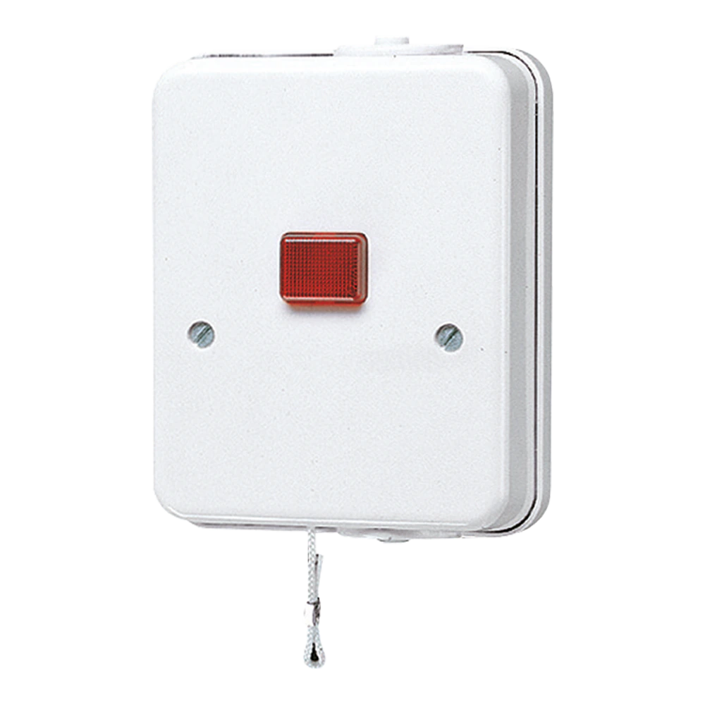 Pull cord switch — JUNG AP 600, Alpine White, art. 102KOZWW