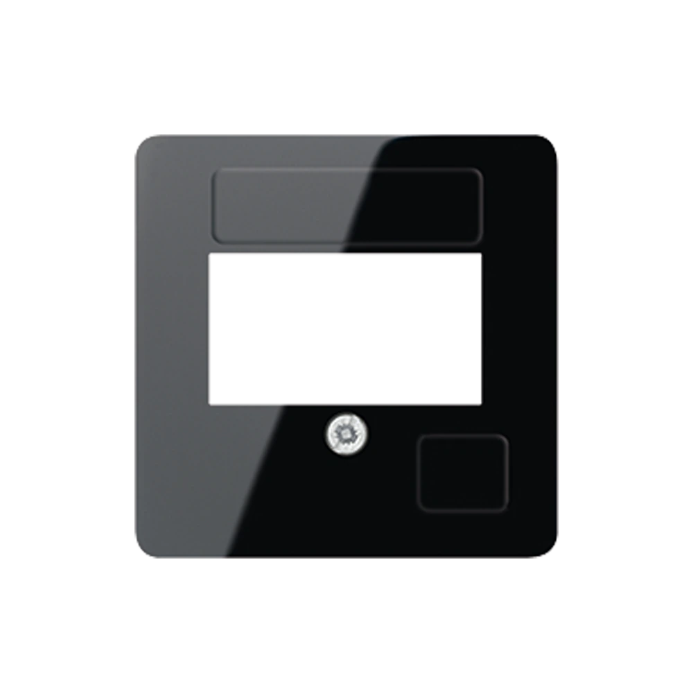 Centre plate for loudspeaker socket — JUNG Mechanisms, Black, art. 169TSW