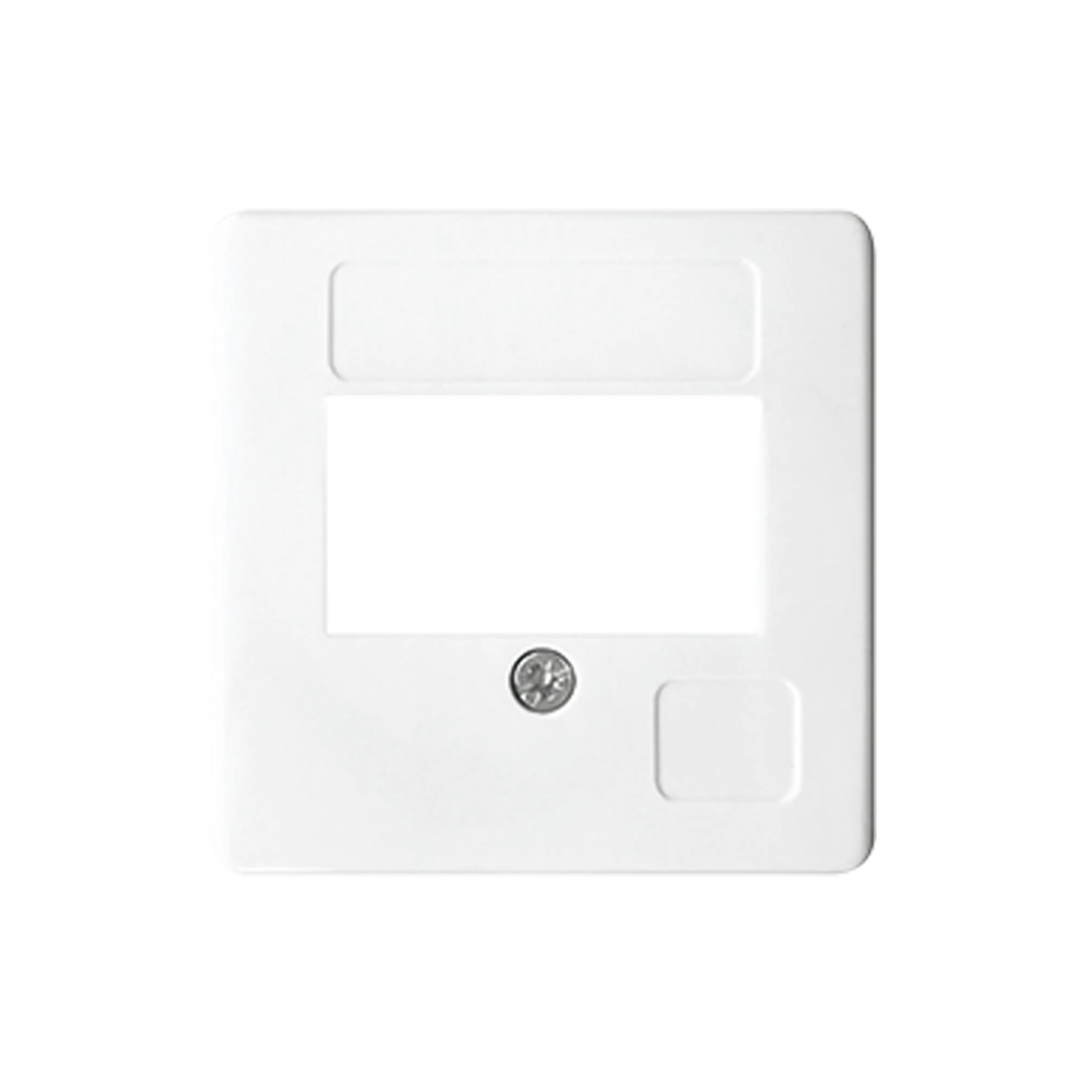 Centre plate for loudspeaker socket — JUNG Mechanisms, Alpine White, art. 169TWW