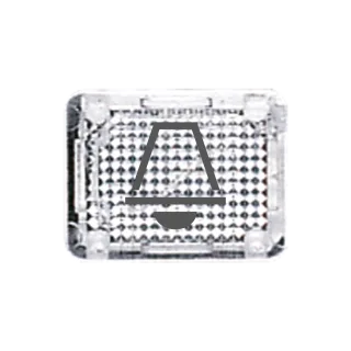 Lens, translucent, символ "звонок", WG 800, transparent