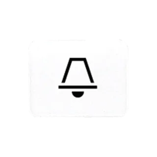 Lens with symbol, opaque