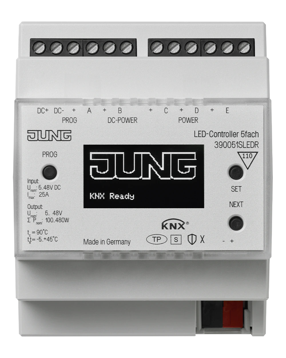 LED-контроллер, 5 каналов — JUNG Механизмы, Слоновая кость, арт. 390051SLEDR