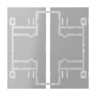 защёлкиваются на модулях F 40, 2 группы. арт.: . 4292 1ST, 4092 TSEM, 4072 RF TSM, 4224 TSM, 4008 TSM, FM 4002 M. Термопласт (ударопрочный) с глянцевым покрытием · для шинных модулей KNX