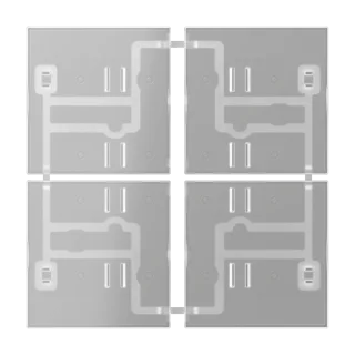 защёлкиваются на F 40-модулях 4 группы. арт.: . 4294 1ST, 4094 TSEM, 4074 RF TSM, 4248 TSM, 4008 TSM, FM 4004 M. Термопласт (ударопрочный) с глянцевым покрытием · для шинных модулей KNX