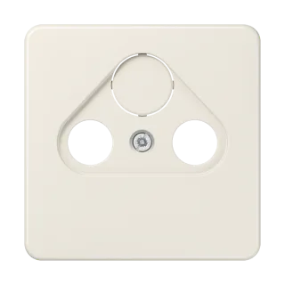 Centre plate for SAT-TV socket