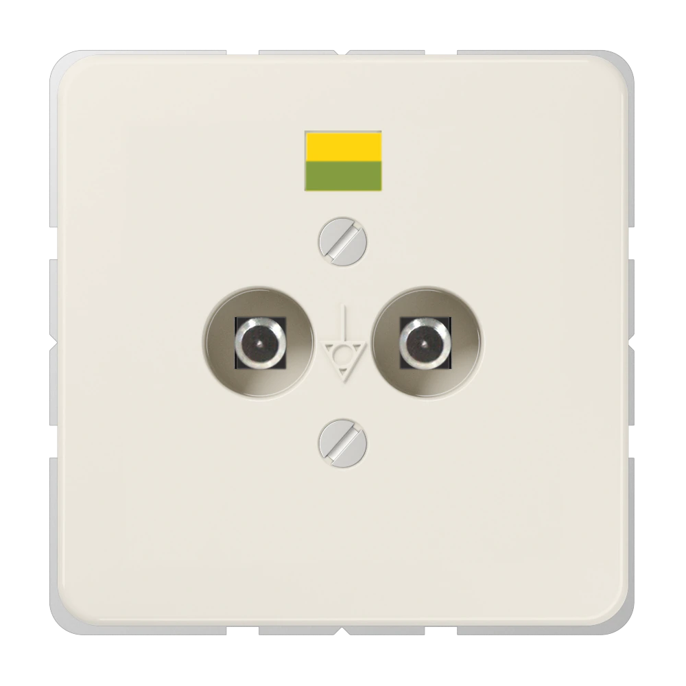 Potential equalisation socket — JUNG Mechanisms, Ivory, art. 565-2