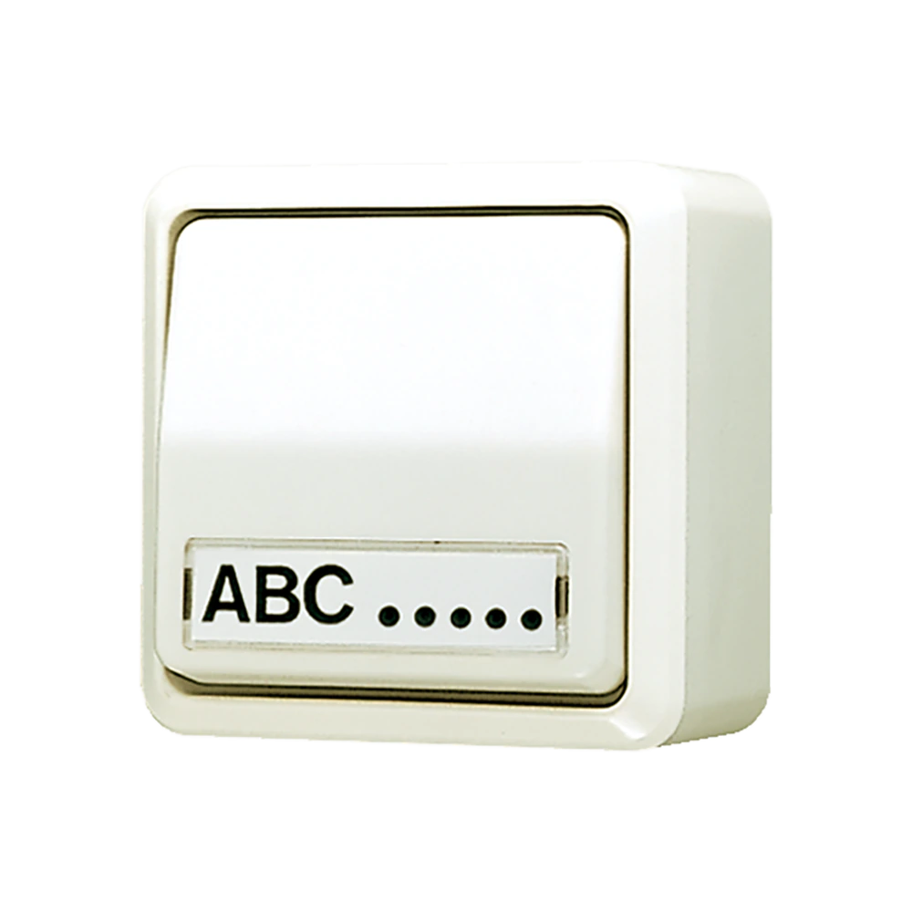 Switch 10 AX / 250 V ~ — JUNG AP 600, Ivory, art. 606ANA
