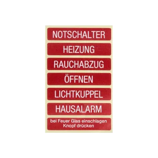 Adhesive labels with inscription