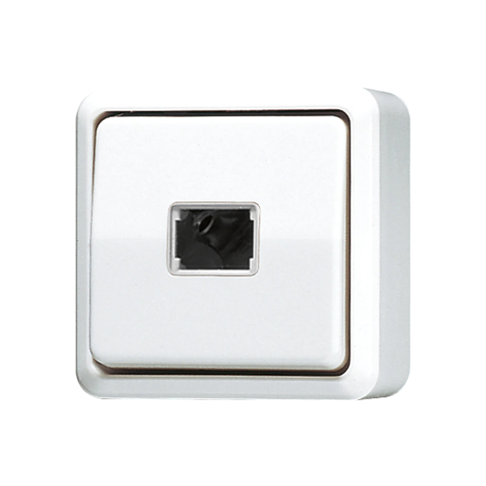 Кнопка 10A 250V ~ для накладного монтажа — JUNG AP 600, Белый, арт. 633AWW