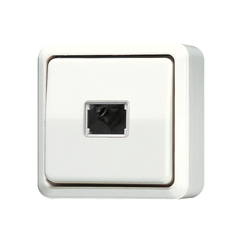 1-gang push-button 10 A / 250 V ~ (without lens) — JUNG AP 600, Ivory, art. 634A