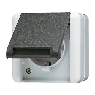 Штепсельная розетка SCHUKO 16А 250V~ с защитой от детей; для накладного монтажа IP44