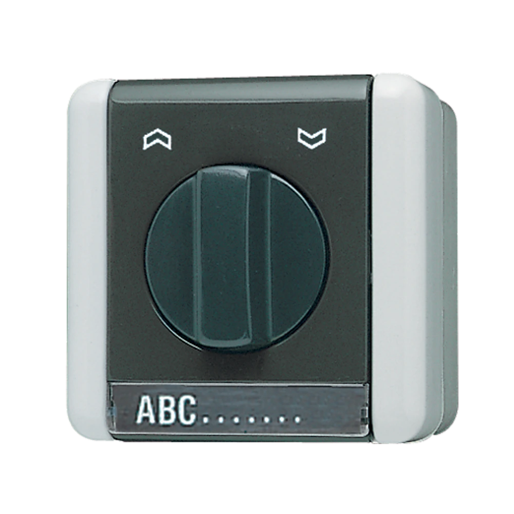 Rotary blind switch/push-button — JUNG WG 800, Ivory, art. 834.10W