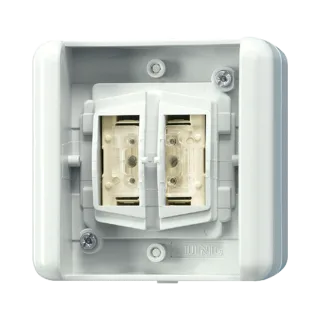 2-gang push-button BCU, neutral position · for KNX bus modules