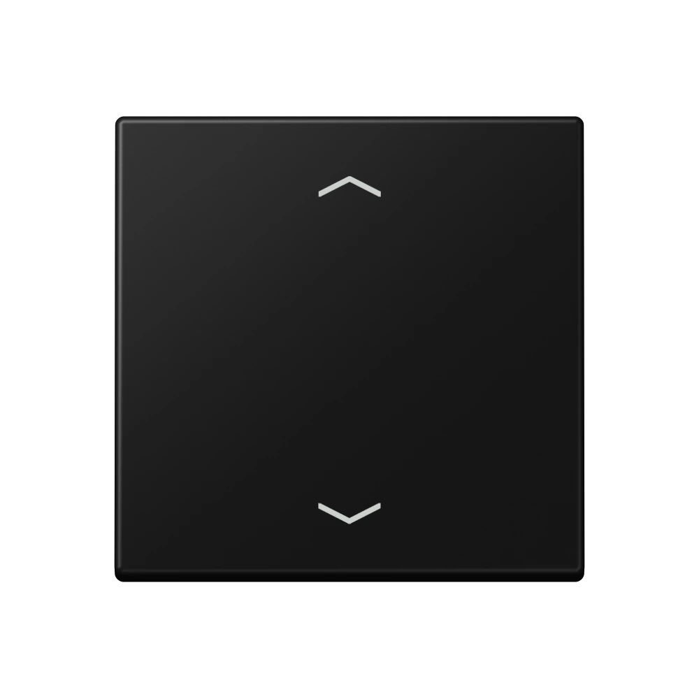 Rocker with arrow symbols for KNX push-button 1-gang — JUNG A 550, Matt Black, art. A101PBFSWM