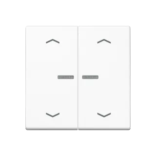Rocker with lens and arrow symbols for KNX push-button 2-gang