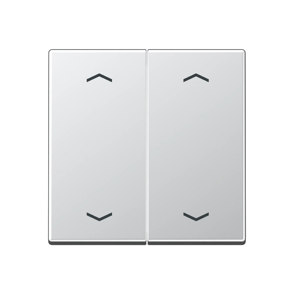 Rocker with arrow symbols for KNX push-button 2-gang — JUNG A 550, Aluminium, art. A102PAL