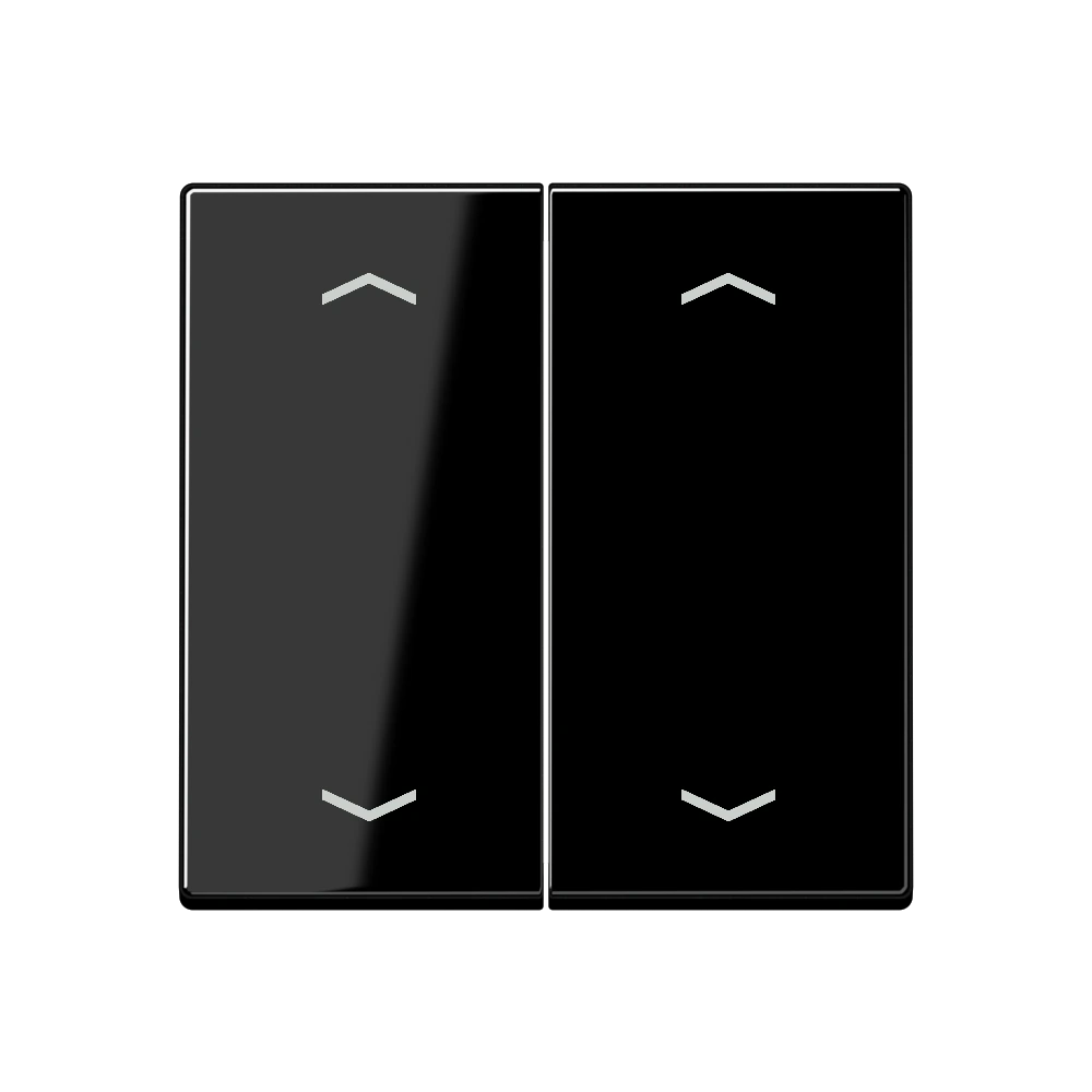 Rocker with arrow symbols for KNX push-button 2-gang — JUNG A 550, Black, art. A102PBFSW