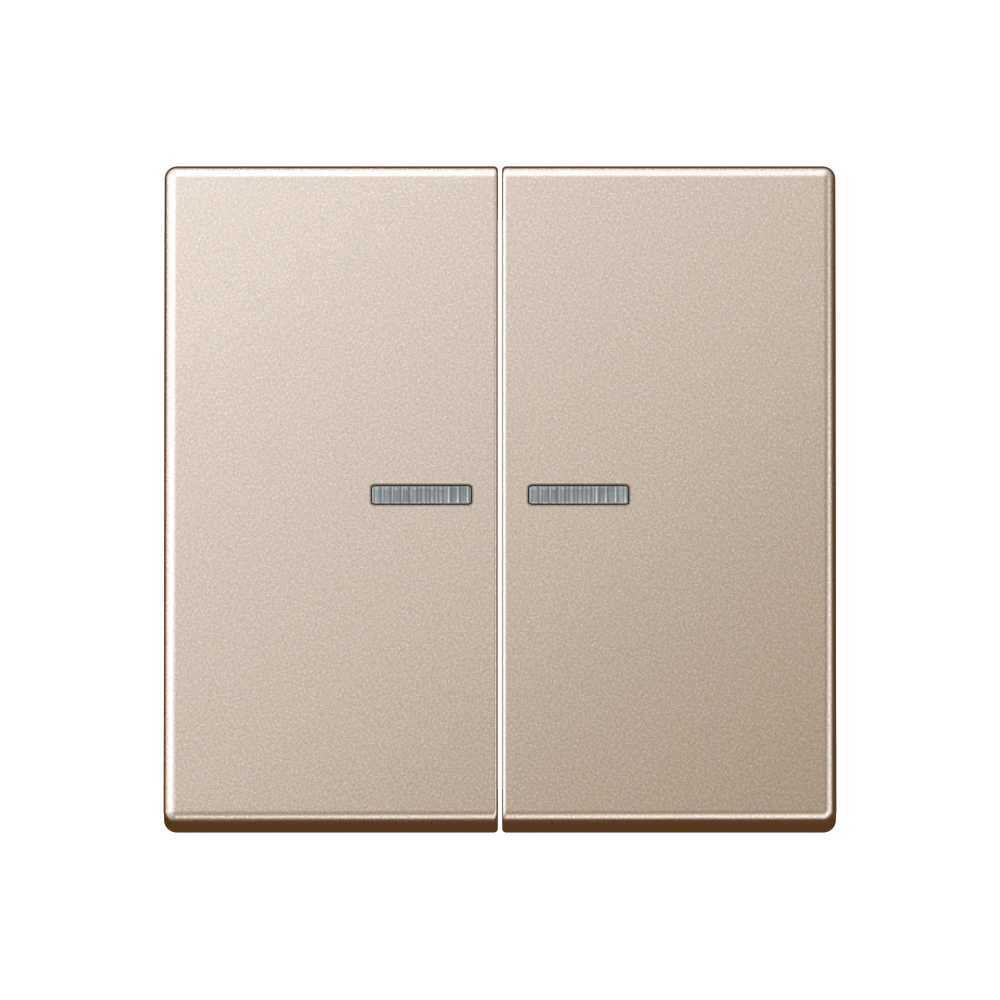 KNX RF push-button 2-gang — JUNG A 550, Champagne, art. A10921STRFCH