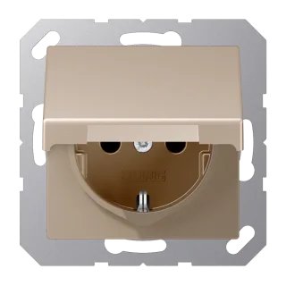 SCHUKO®-розетка с откидной крышкой