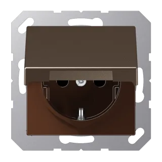 SCHUKO®-розетка с откидной крышкой