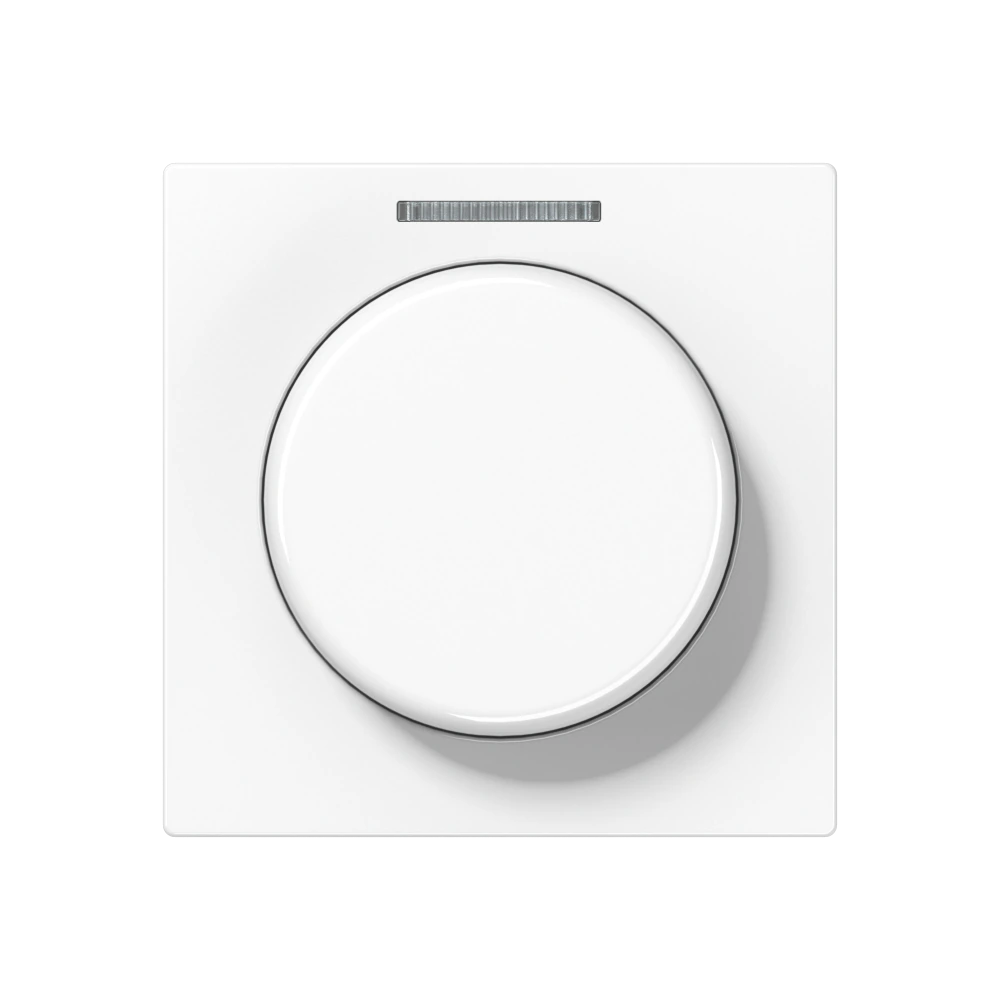 Centre plate with knob and lens for rotary sensor — JUNG A 550, White, art. A1540BFKO5WW