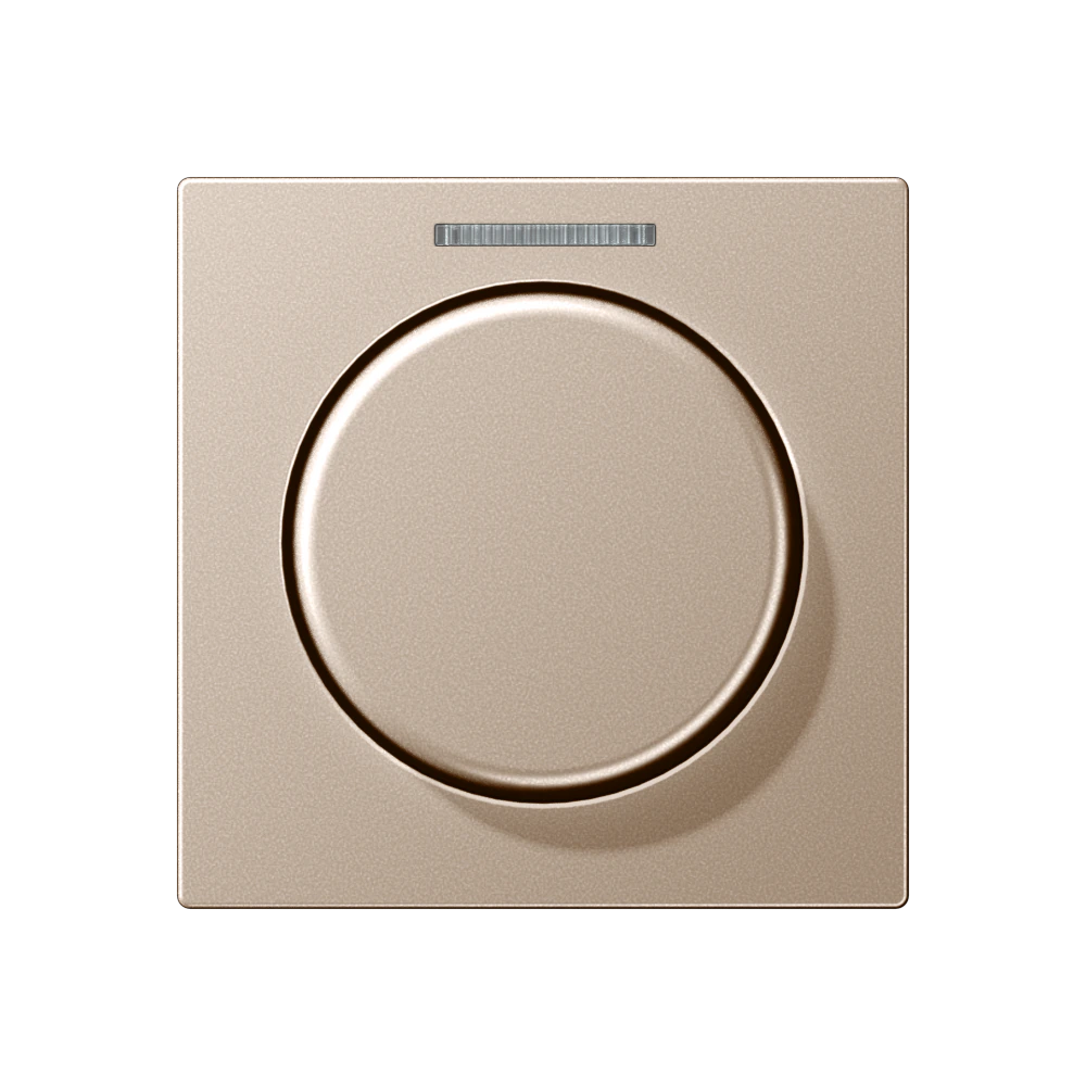 Centre plate with knob and lens for rotary sensor — JUNG A 550, Champagne, art. A1540KO5CH