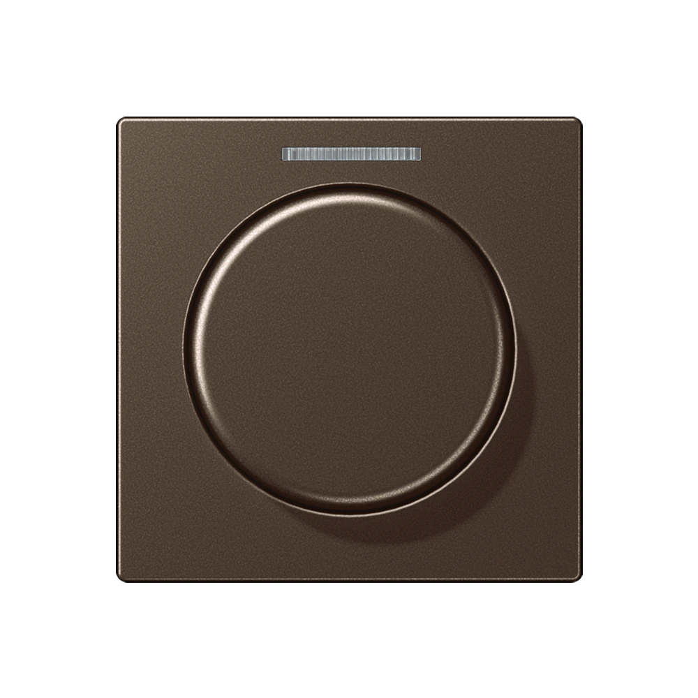 Centre plate with knob and lens for rotary sensor — JUNG A 550, Mocha, art. A1540KO5MO