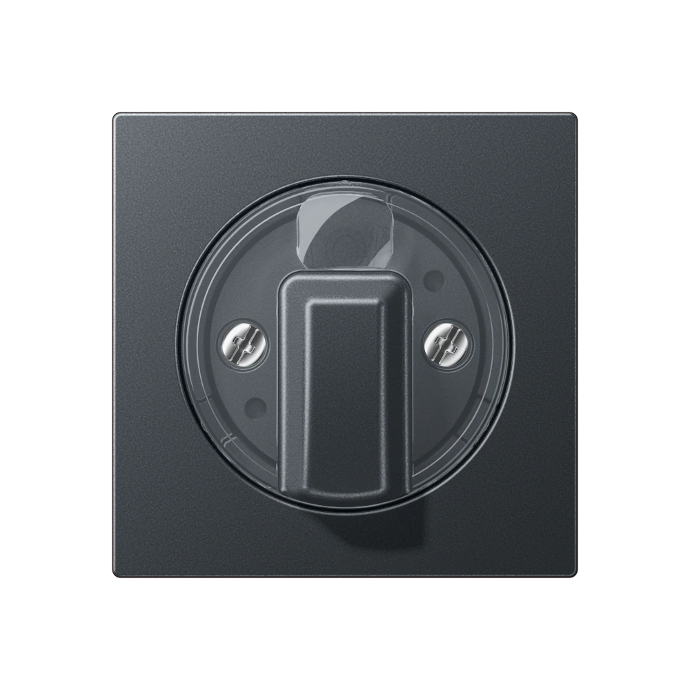 Centre plate with knob for rotary switch — JUNG A 550, Matt Anthracite, art. A1541BFANM
