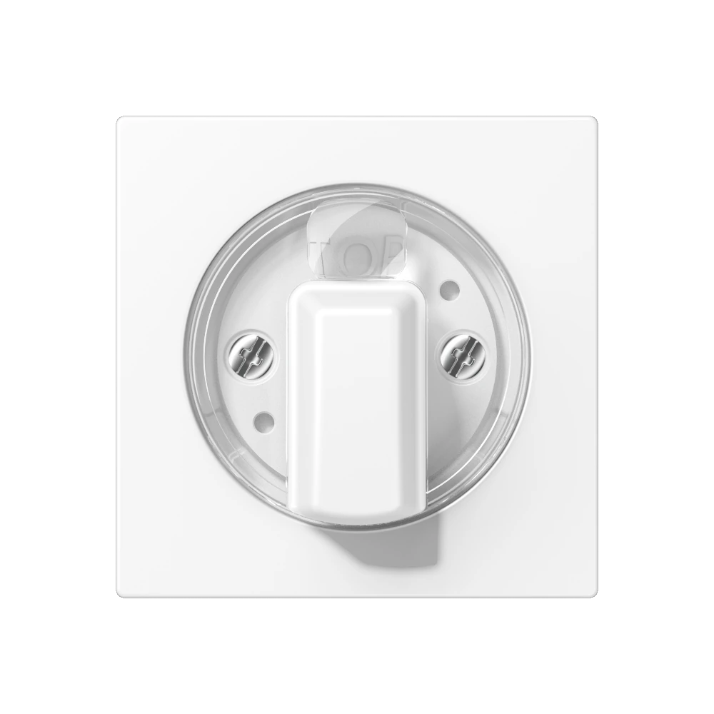 Centre plate with knob for rotary switch — JUNG A 550, Matt White, art. A1541BFWWM