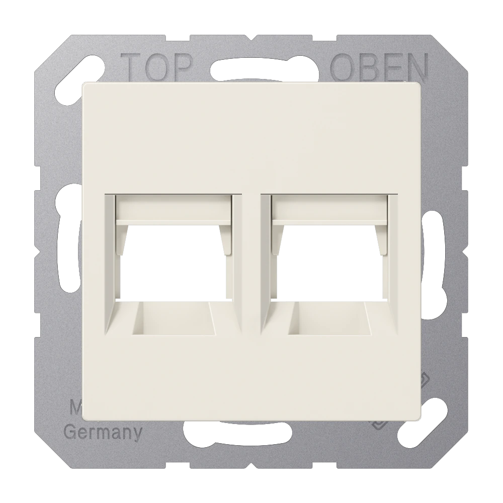Centre plate for modular jack sockets — JUNG A 550, _, art. A1569-2PAND