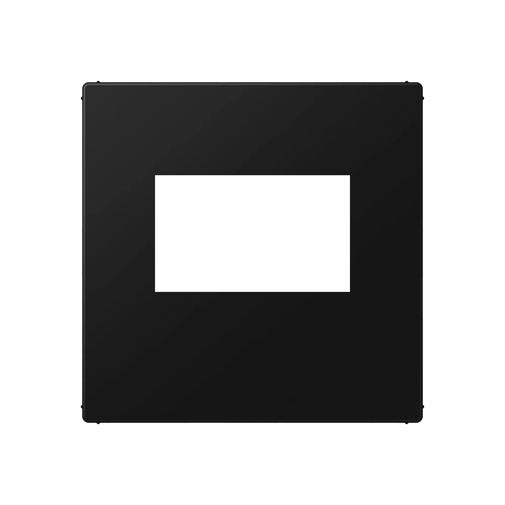 Centre plate for USB charger — JUNG A 550, Matt Black, art. A1569USBSWM