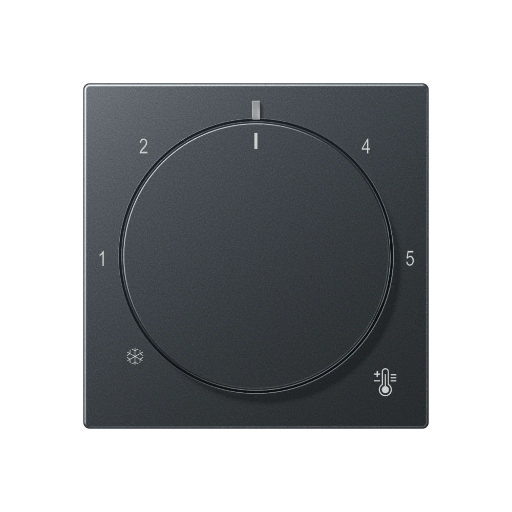 Centre plate for thermostat — JUNG A 550, Matt Anthracite, art. A1749BFANM
