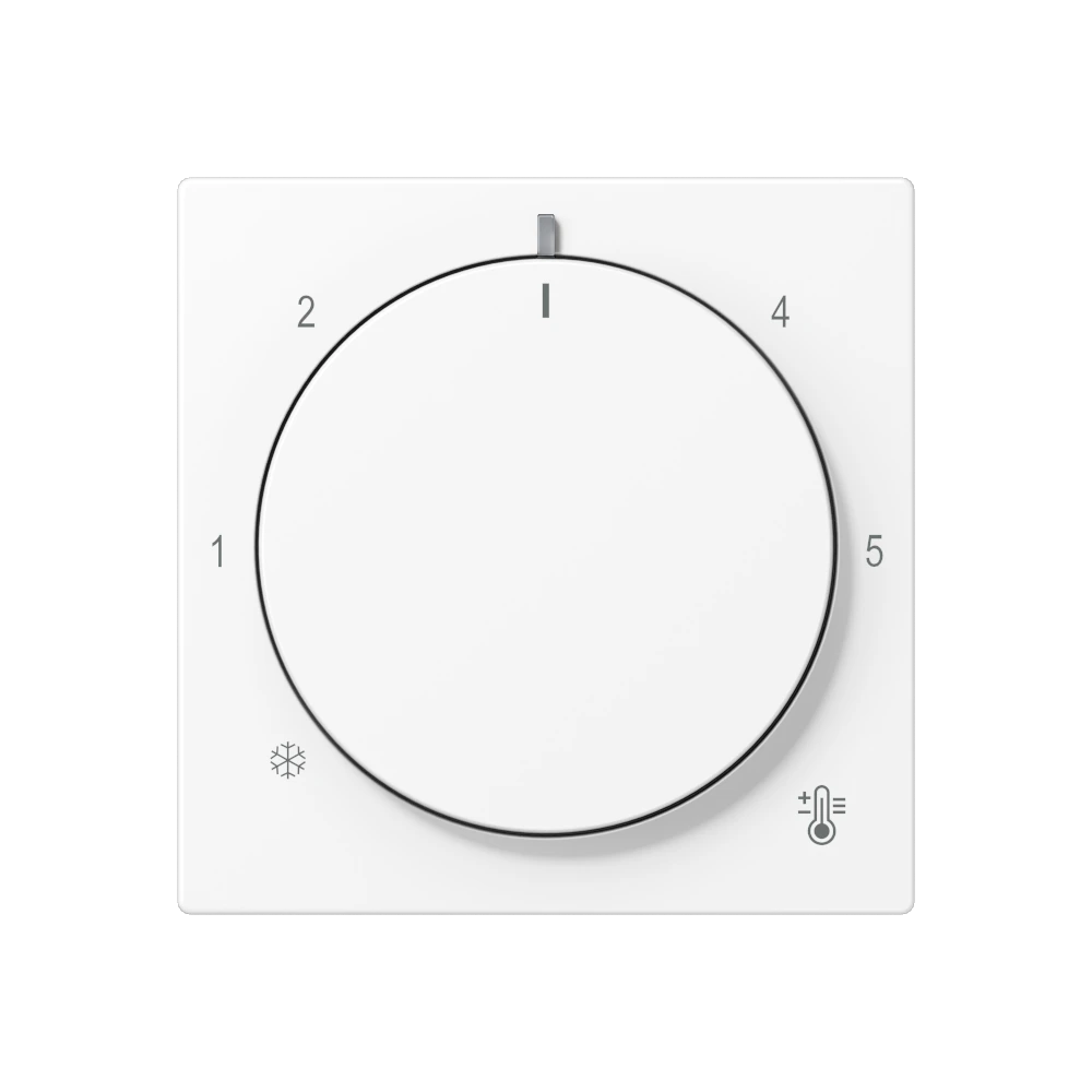Centre plate for thermostat — JUNG A 550, Matt White, art. A1749BFWWM