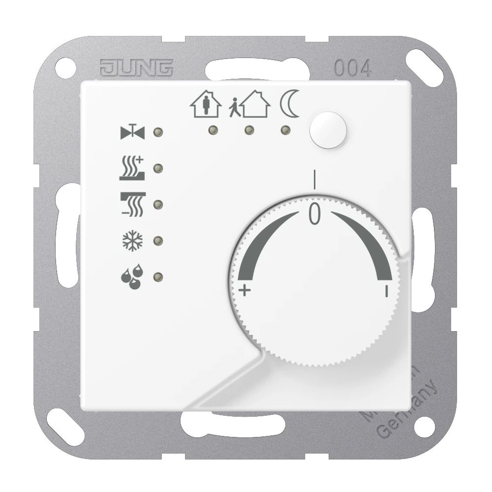 Room temperature controller — JUNG A 550, Matt White, art. A2178WWM