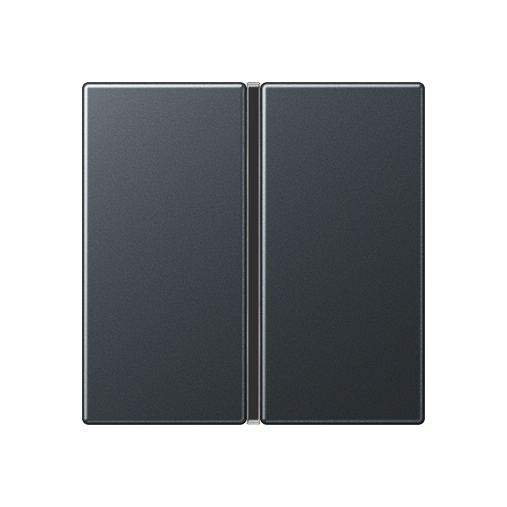 Cover kit 1-gang, complete — JUNG A 550, Matt Anthracite, art. A401TSAANM