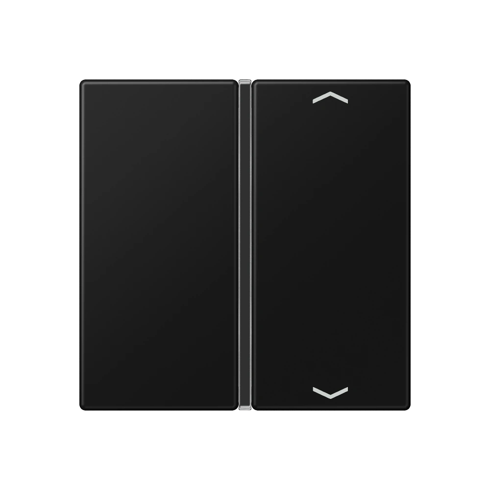 Cover 1-gang with symbols — JUNG A 550, Matt Black, art. A401TSAPSWM