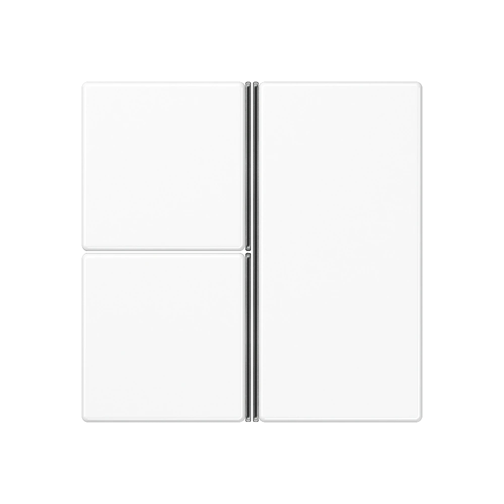 Cover kit 3-gang, complete — JUNG A 550, White, art. A403TSAWW