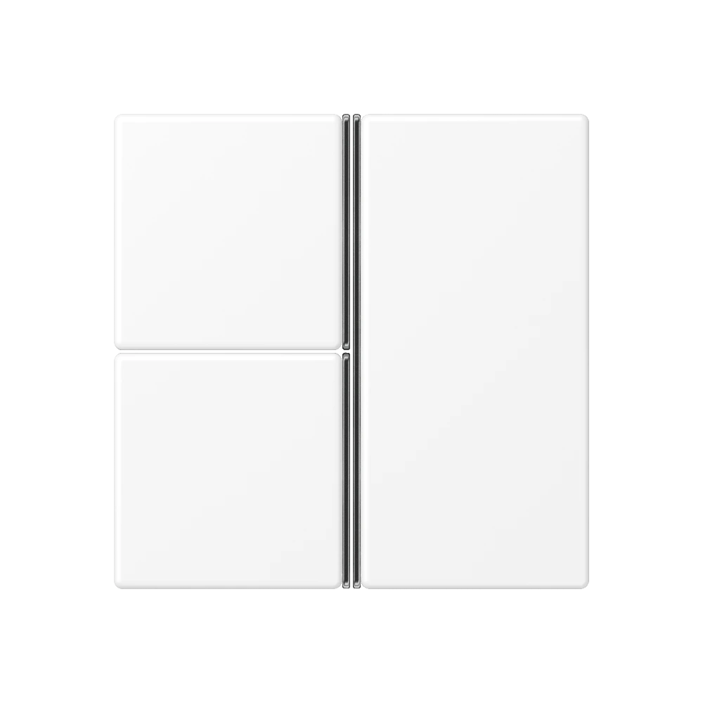Cover kit 3-gang, complete — JUNG A 550, Matt White, art. A403TSAWWM