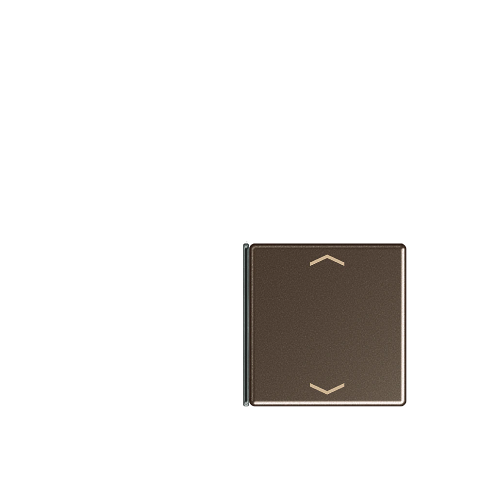 Cover 4-gang with symbols, for button 1 or 4 — JUNG A 550, Mocha, art. A404TSAPMO14