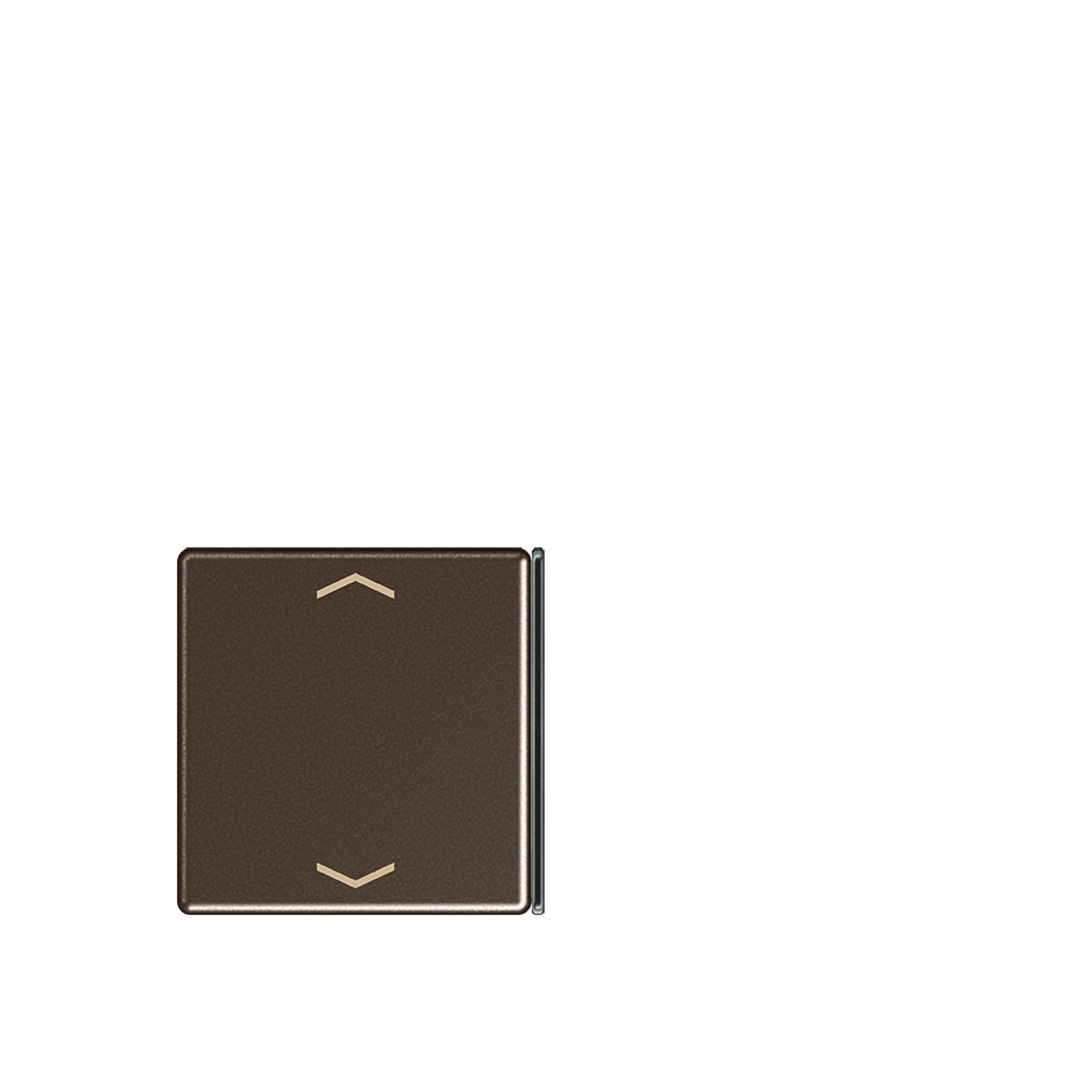 Cover 4-gang with symbols, for button 2 or 3 — JUNG A 550, Mocha, art. A404TSAPMO23