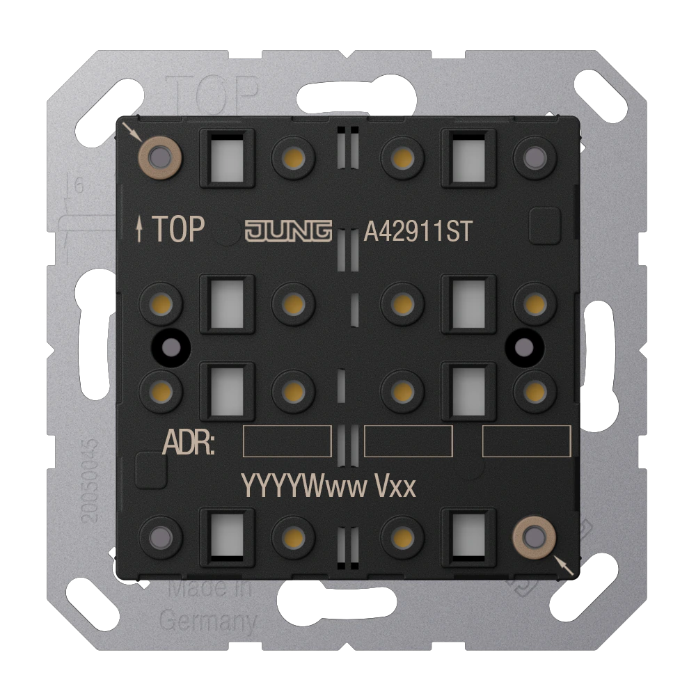 Universal push-button module 1-gang — JUNG A 550, _, art. A42911ST