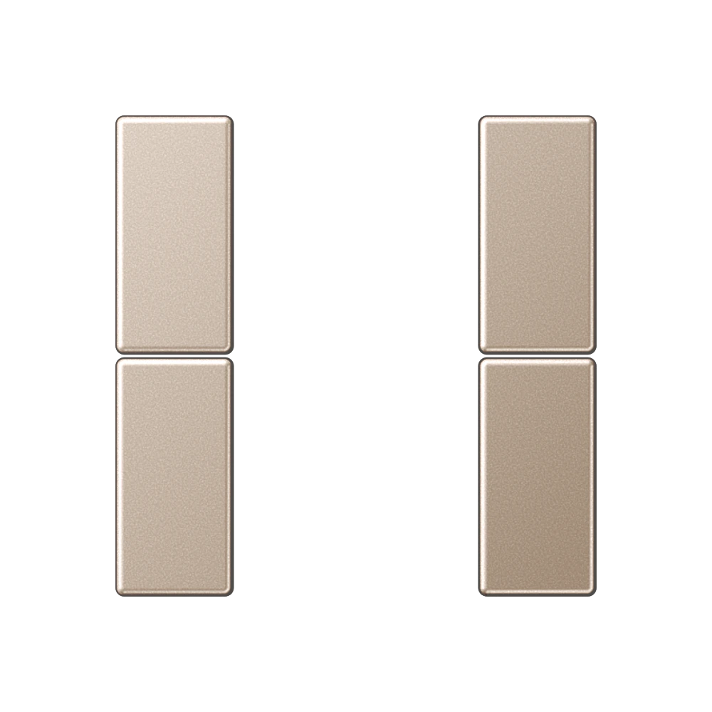 Cover kit 2-gang, complete — JUNG A 550, Champagne, art. A502TSACH