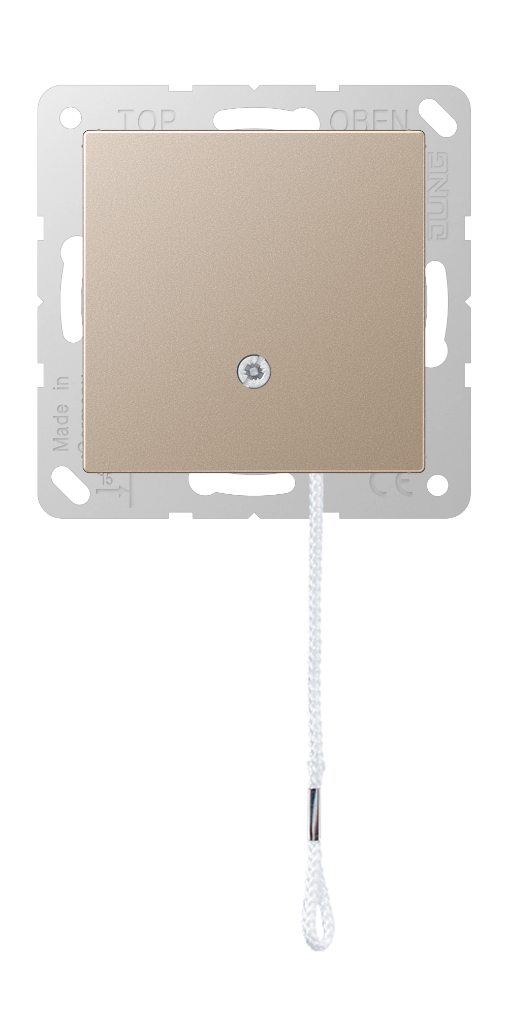 2-way pull cord switch — JUNG A 550, Champagne, art. A506BFNUZCH