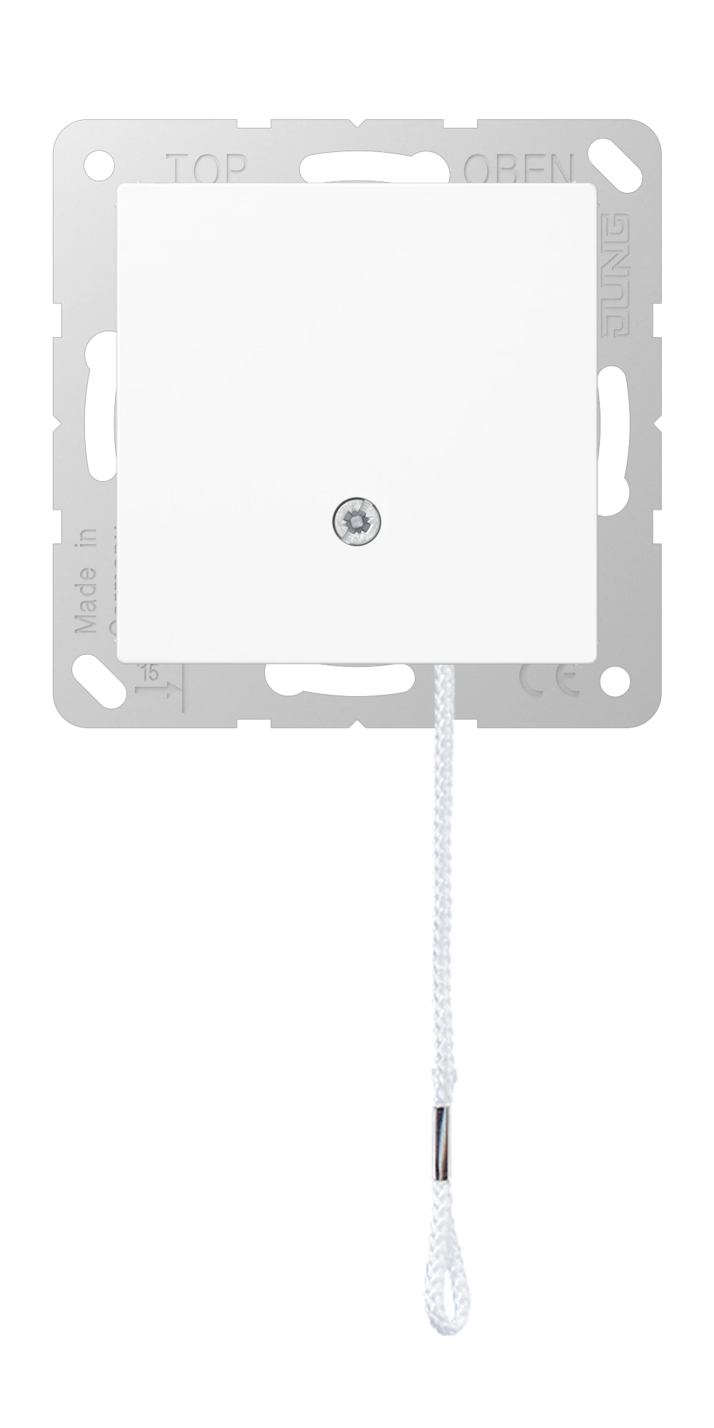 2-way pull cord switch — JUNG A 550, White, art. A506BFNUZWW