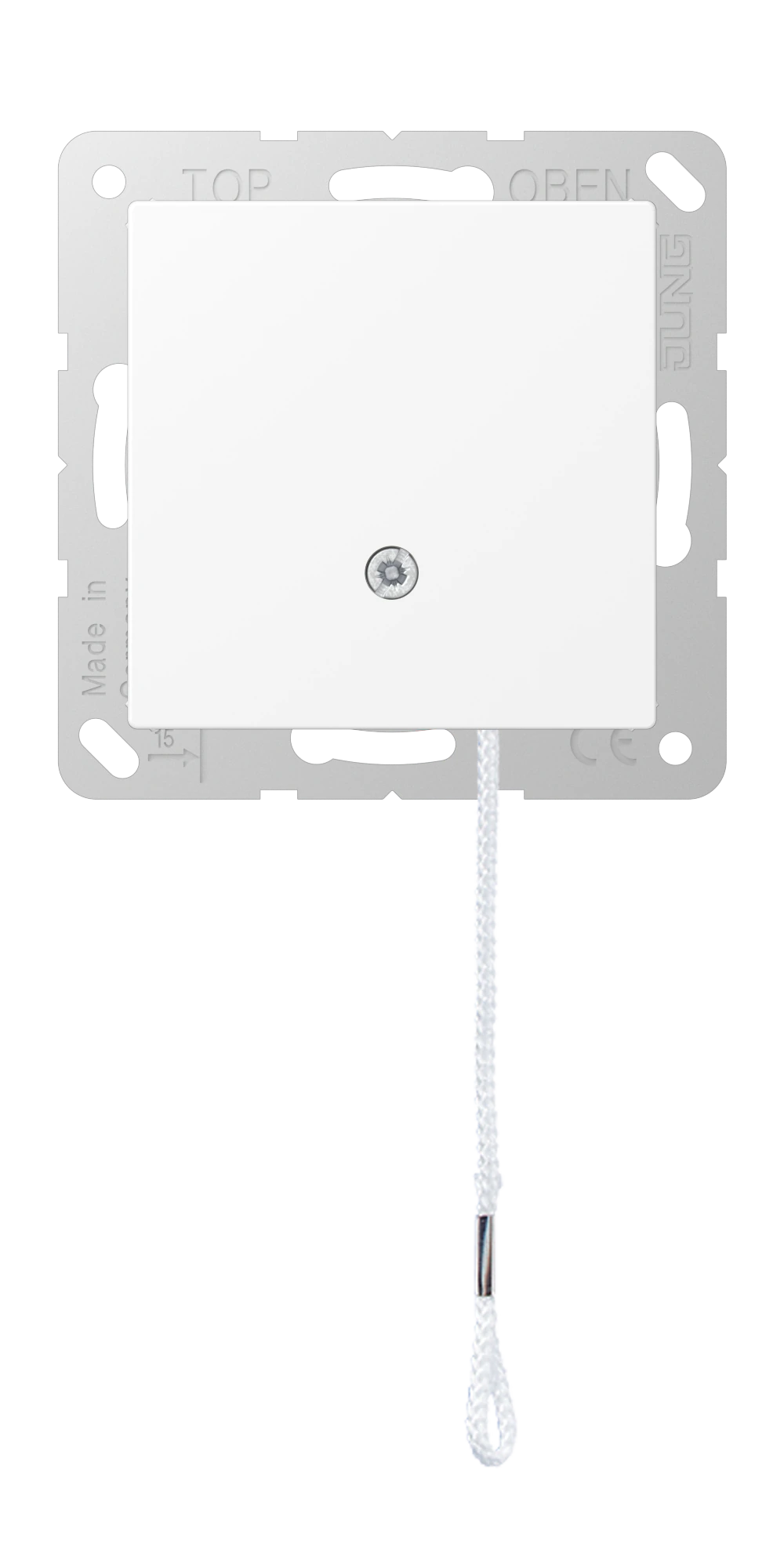 2-way pull cord switch — JUNG A 550, Matt White, art. A506BFNUZWWM