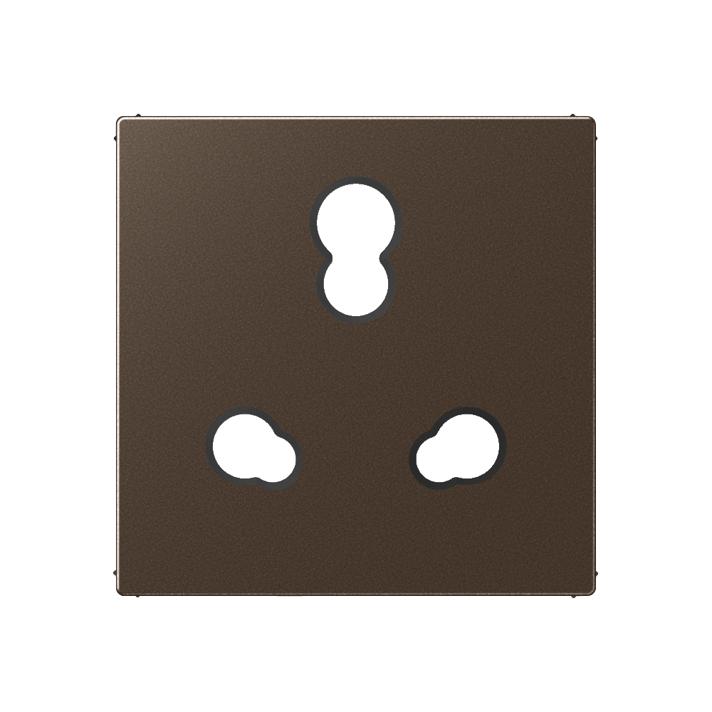 Centre plate for socket insert, Indian system — JUNG A 550, Mocha, art. A521INMOPL
