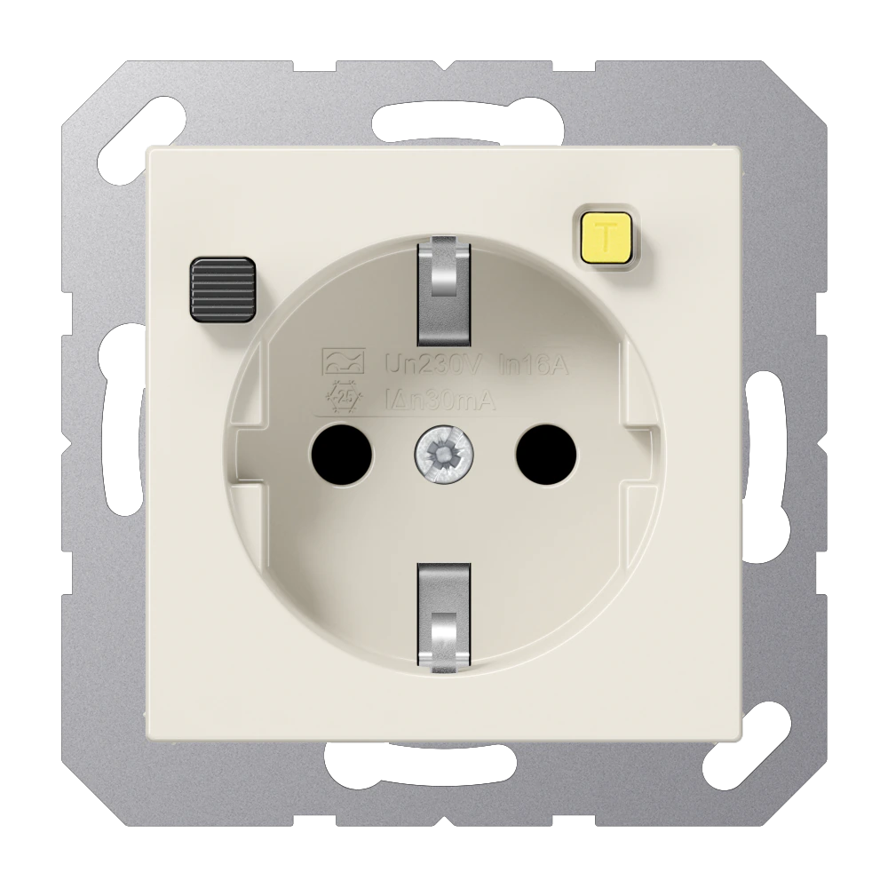 SCHUKO® socket with RCD (residual current device) — JUNG A 550, _, art. A5520.30