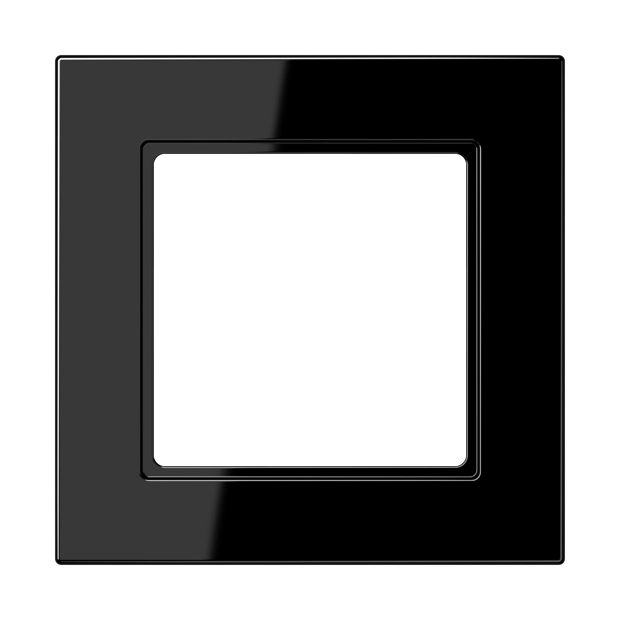 Frame for horizontal and vertical installation — JUNG A 550, Black, art. A5581BFSW