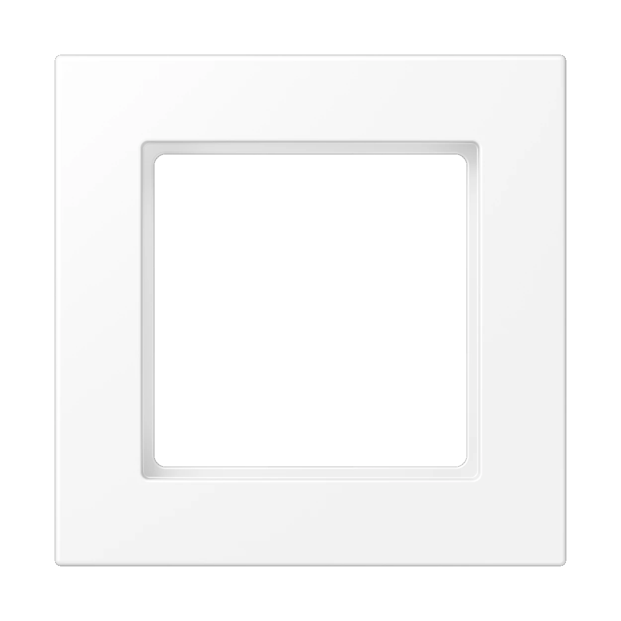 Frame for horizontal and vertical installation — JUNG A 550, Matt White, art. A5581BFWWM