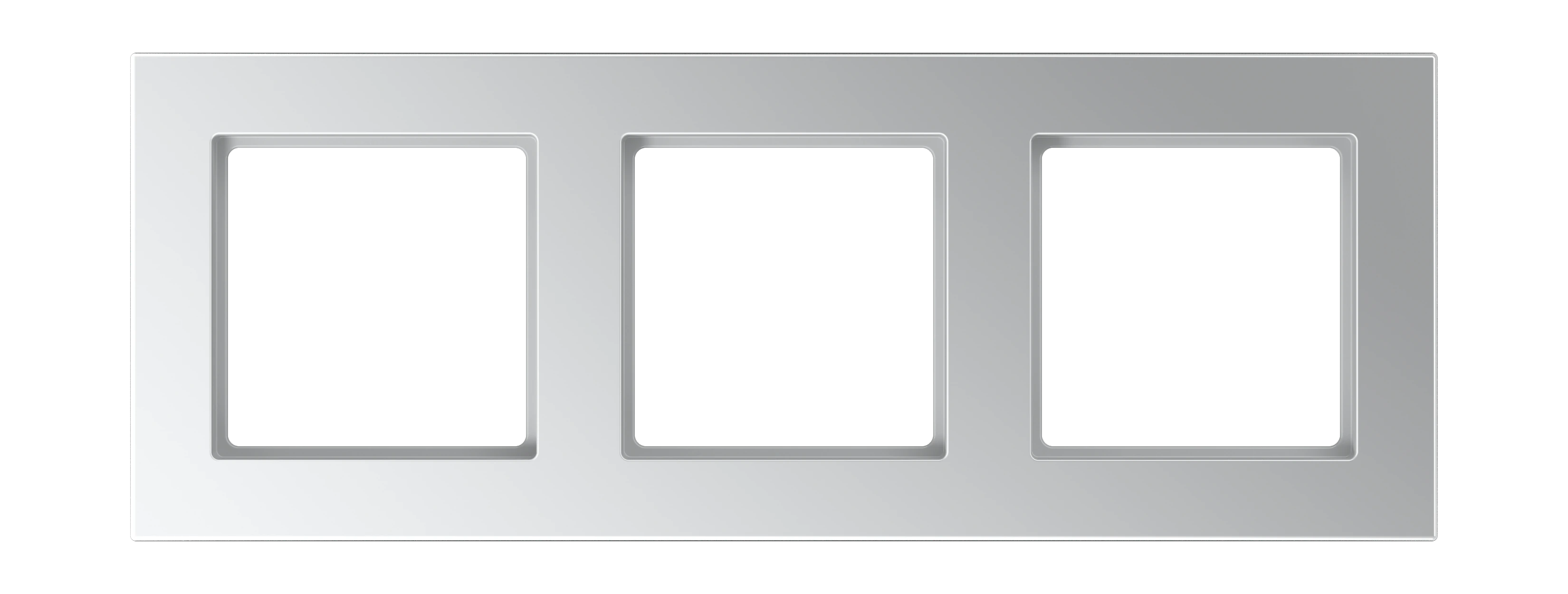 Frame for horizontal and vertical installation — JUNG A 550, Aluminium, art. A5583BFAL